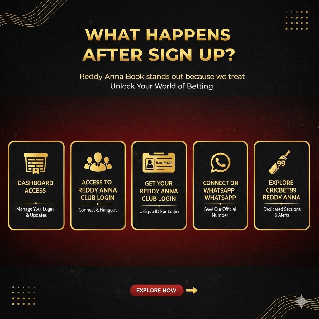 What Happens After Reddy Anna Sign Up?
