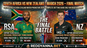 SA vs NZ 4 March 2026: Who Wins? My Final Semi-Final Match Prediction, Toss, Score & Complete Betting Guide for Reddy Anna Users