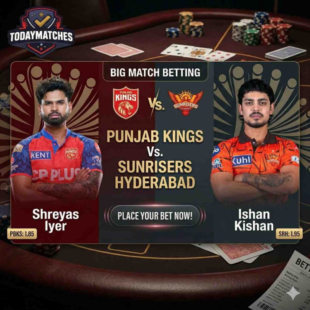 PBKS vs SRH betting – Maharaja Yadavindra Singh Stadium Mullanpur IPL 2026