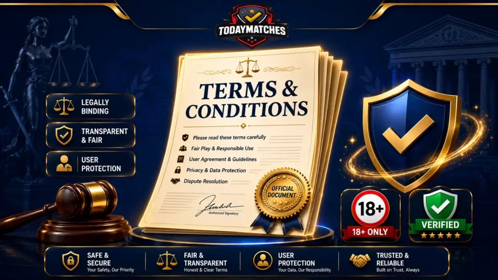 Read the latest Terms and Conditions . Know the rules for using Reddy Anna Club, Todaymatch Book login, and our online services.