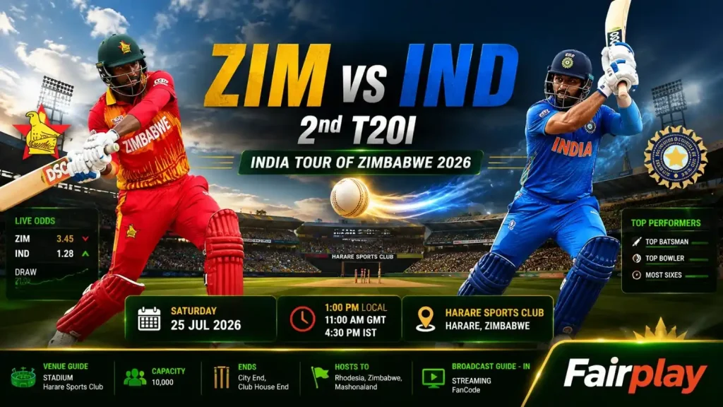 TodayMatch India vs Zimbabwe 2nd T20I 2026 featured image