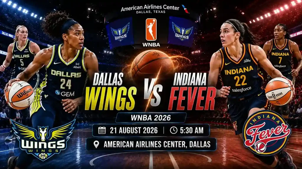 Current image: Dallas Wings vs Indiana Fever WNBA 2026 match preview banner – Todaymatch.