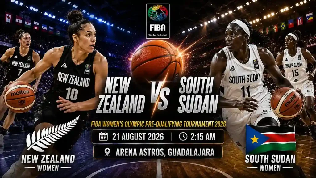 Current image: New Zealand Women vs South Sudan Women FIBA 2026 basketball match preview – Todaymatch.